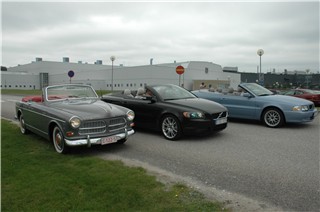 3 generations of Volvo Convertibles: Jacques Coune and C70I and C70II